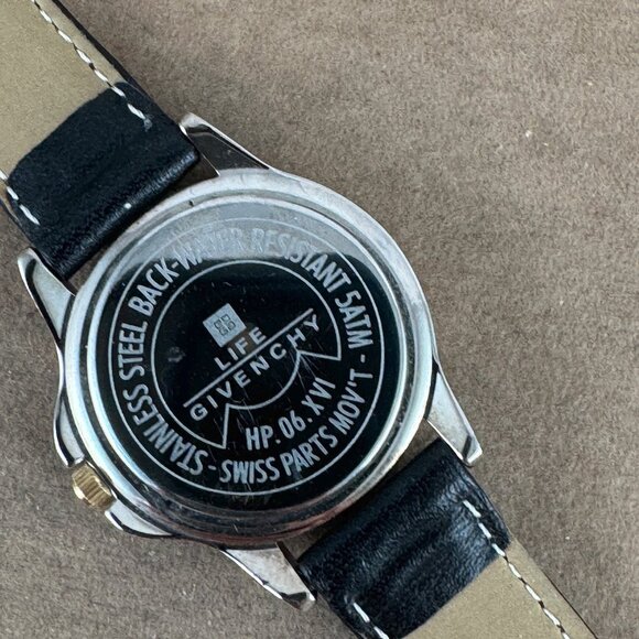 Vintage Givenchy Paris Gold Bezel Gold and Stainless Steel Quartz Watch - Picture 7 of 9